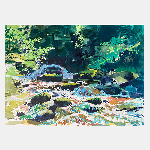 Waterfall painting